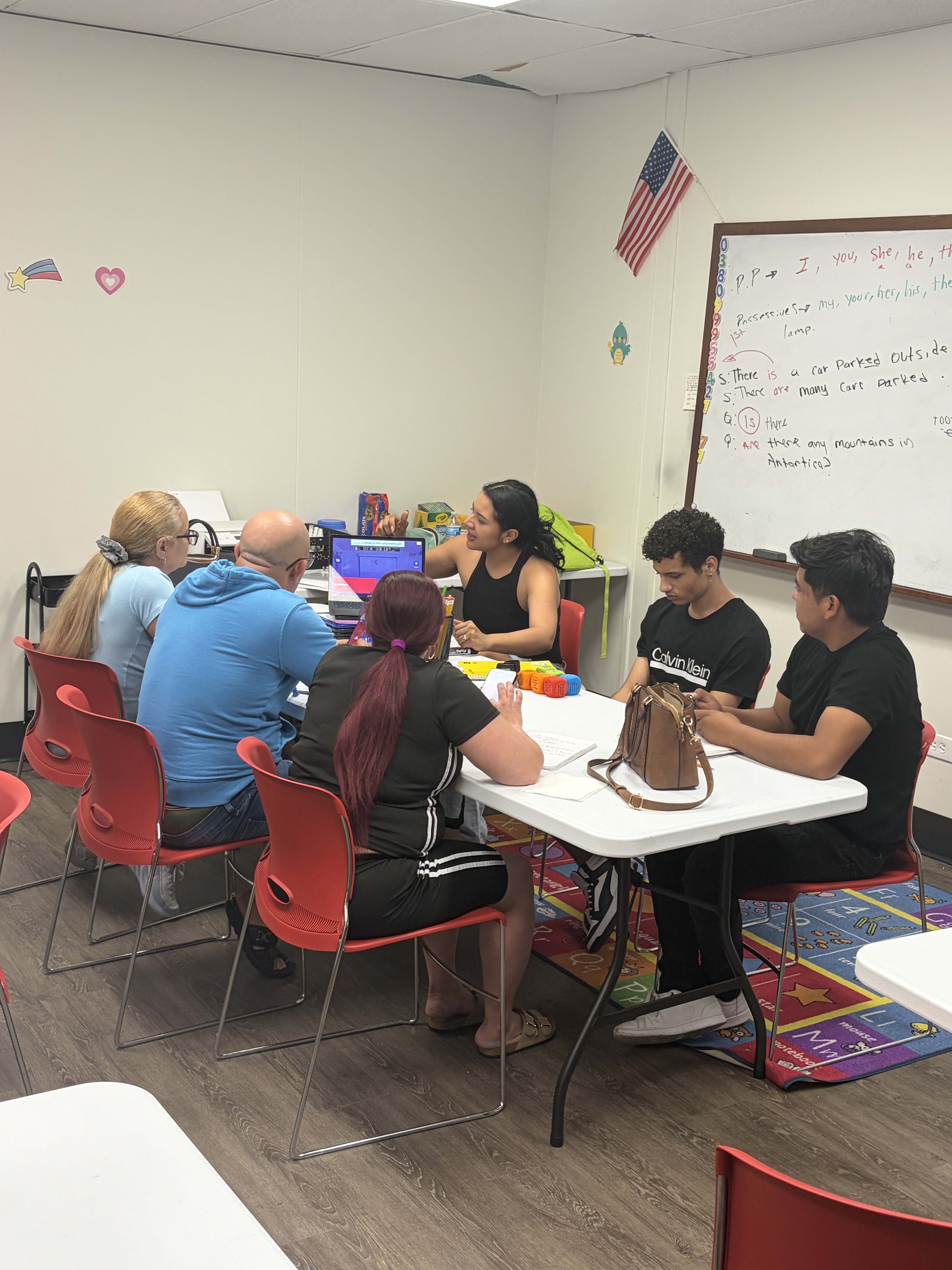 Students studying together
